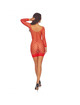 Passion - bs108 bodystocking grid red