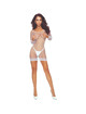 Passion - bs108 white grid bodystocking