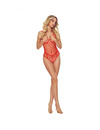 passion - bs114 bodystocking rejilla rojo