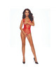 Passion - bs115 bodystocking rejilla rojo