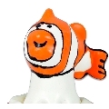 condomerie - preservativo decorativo pintado a mano pescado naranja
