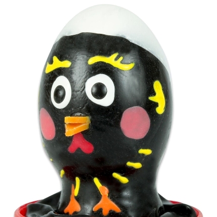 condomerie - preservativo decorativo pintado a mano pollo negro