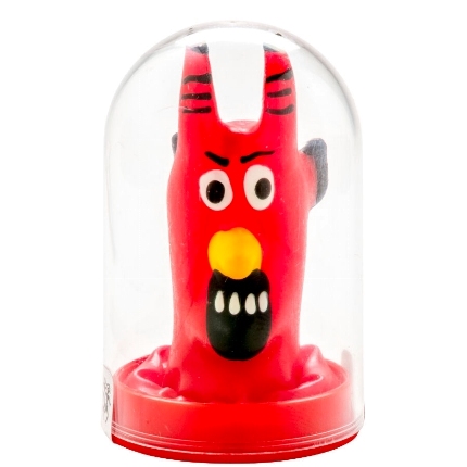 condomerie - preservativo decorativo pintado a mano diablo rojo