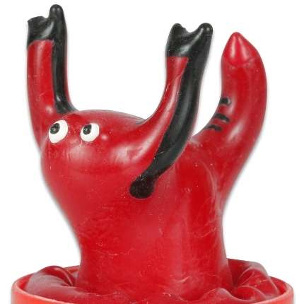 condomerie - handpainted novelty condoms red scorpio