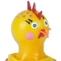 condomerie - handpainted novelty condoms chicken glued