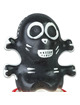 condomerie - preservativo decorativo pintado a mano calavera negra modelo 1