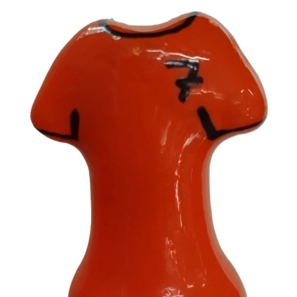 condomerie - handpainted novelty condoms orange shirt