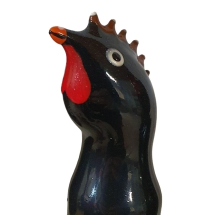 condomerie - handpainted novelty condoms black rooster