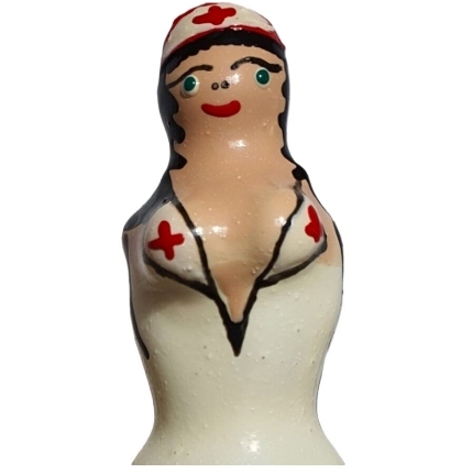 condomerie - handpainted novelty condoms nurse blond