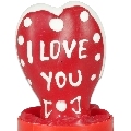 condomerie - handpainted novelty condoms heart - i love you model 2