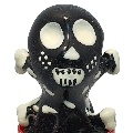 condomerie - handpainted novelty condoms skull black model 2