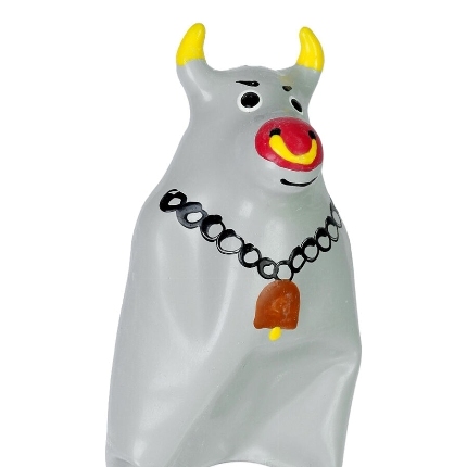 condomerie - preservativo decorativo pintado a mano toro gris modelo 2