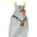 condomerie - preservativo decorativo pintado a mano toro gris modelo 2