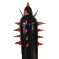 condomerie - handpainted novelty condoms black cactus