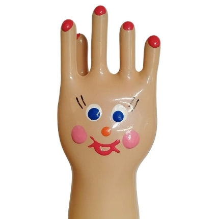 condomerie - handpainted novelty condoms big happy hand
