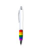pride - lgbt flag white biros