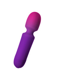rocks- off - glo- girl vibrador wand mini morado
