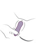rocks- off - glow girl vibe vibrador g-spot discreto morado