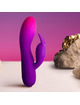 rocks- off - glo- girl vibrador rabbit morado