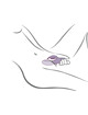 Vibrador Rabbit Rocks-off Glo-girl Roxo
