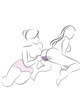 rocks- off - glo- girl vibrador rabbit morado
