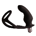 rocks- off - ro- zen rro plug anal con anillo vibrador para el pene negro