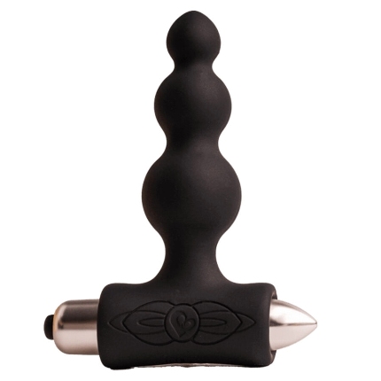 Plug Anal Rocks-off Petite Bubbles com Vibração Preto