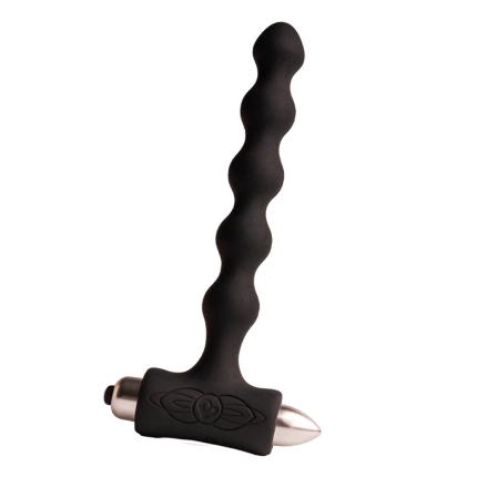 Plug Anal Rocks-off Petite Pearls com Vibração Preto