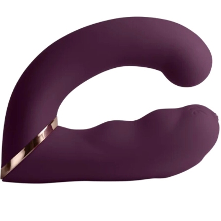 rocks- off - gemini vibrador dual punto g y estimulador clÍtoris morado