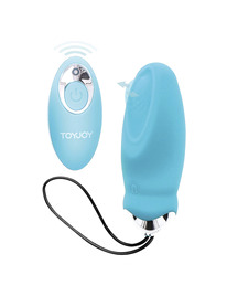 toyjoy - happiness i'm so eggcited remote control vibrator blue