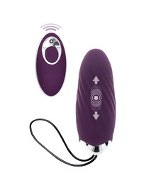 toyjoy - happiness knock knock eggstavagant vibrador con control remoto morado