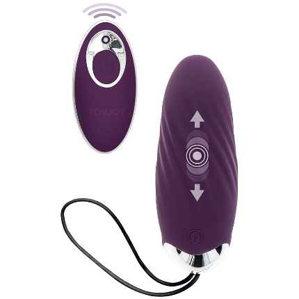 toyjoy - happiness knock knock eggstavagant vibrador con control remoto morado