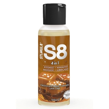 stimul8 - s8 4 en 1 lubricante postre chocolate y caramelo salado 125 ml