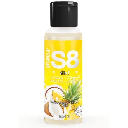 stimul8 - s8 4 en 1 lubricante postre piÑa colada 125 ml