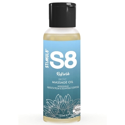 stimul8 - s8 refresh cotton massage oil 125 ml