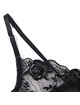 Subblime - 945244 sujetador + panties con liguero diseÑo floral negro l/xl