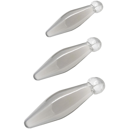 toyjoy - anal play 3-piece transparent finger rimmer