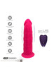 silexd - pene realÍstico modelo 2 rosa + control remoto lrs 17 cm