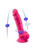 silexd - realistic penis model 18 pink vibration + remote control lrs