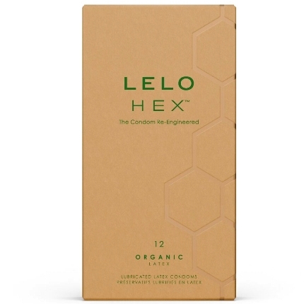 lelo - hex organic preservativo caja 12 uds