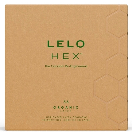 lelo - hex organic preservativo caja 36 uds