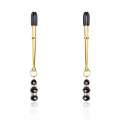 Clamps for Nipples with Diamond Gold and Black