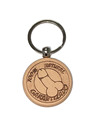 diablo picante - wooden penis-shaped keychain