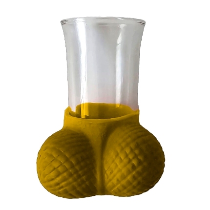 diablo picante - gold shot glass