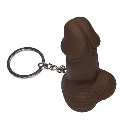 Chaveiro Diablo com Apito Pénis Castanho