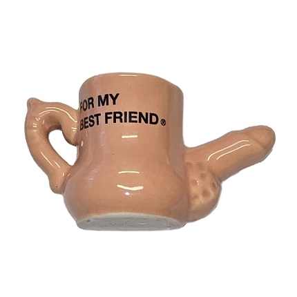 diablo picante ceramic mug magnet with raised penis “for my best friend”