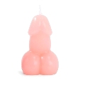 diablo picante - penis shaped candle in pink color