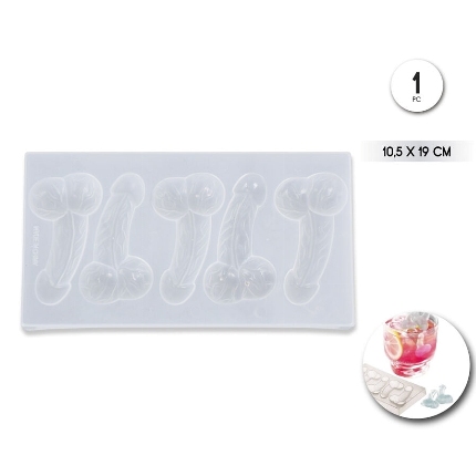 diablo picante - molde de hielo con forma de pene 5 cavidades