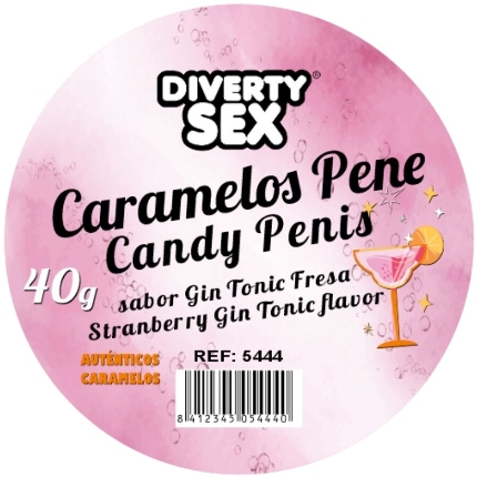 20x Rebuçados Diablo Pénis Gin Tônic