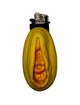 Diablo picante - mechero vagina dorado